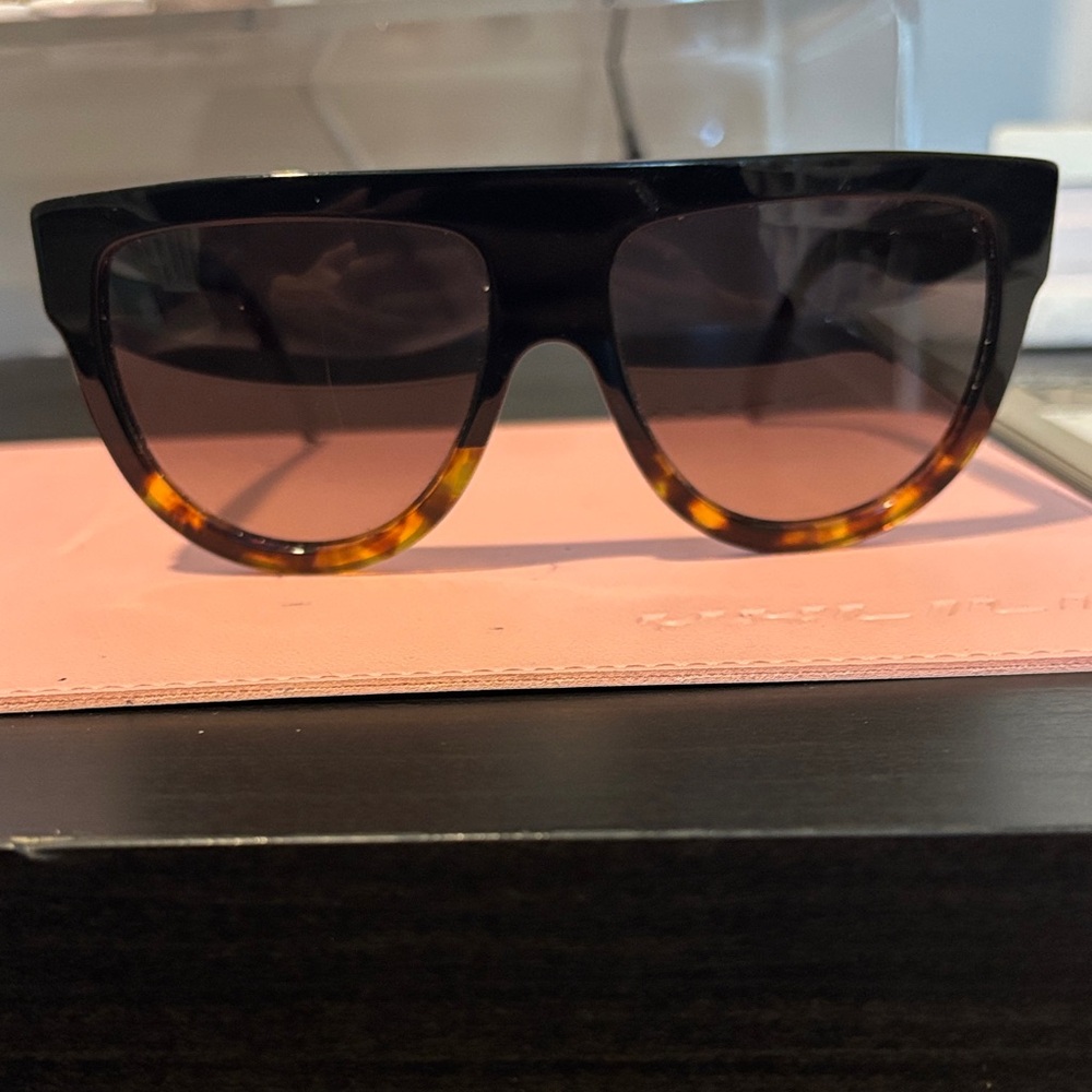 Celine Stylish Black and Tortoise Sunglasses